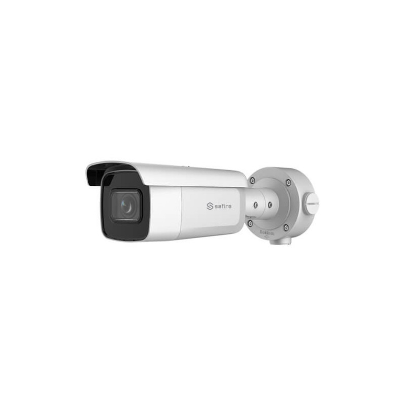 Cámara IP Safire  SF-IPB780Z-8Y-AI2-0832 8MP IR100m 8-32mm motorizada H265+ POE SD WDR Audio Alarmas TrueSense2