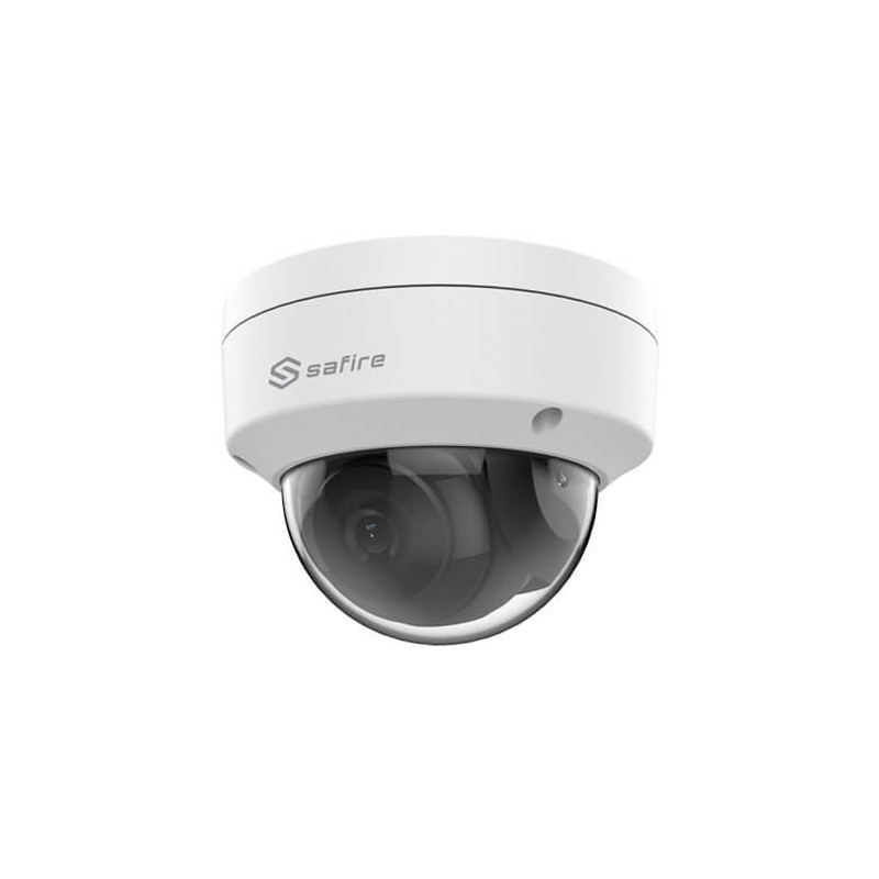 Domo IP Safire     SF-IPD835WA-4P-HV 4MP IR30m 2.8mm H265+ POE SD WDR Audio Alarmas