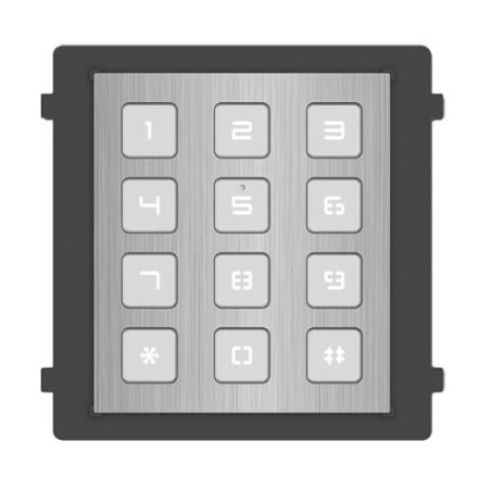 Modulo IP para estación exterior Hikvision DS-KD-KP/S teclado Inox