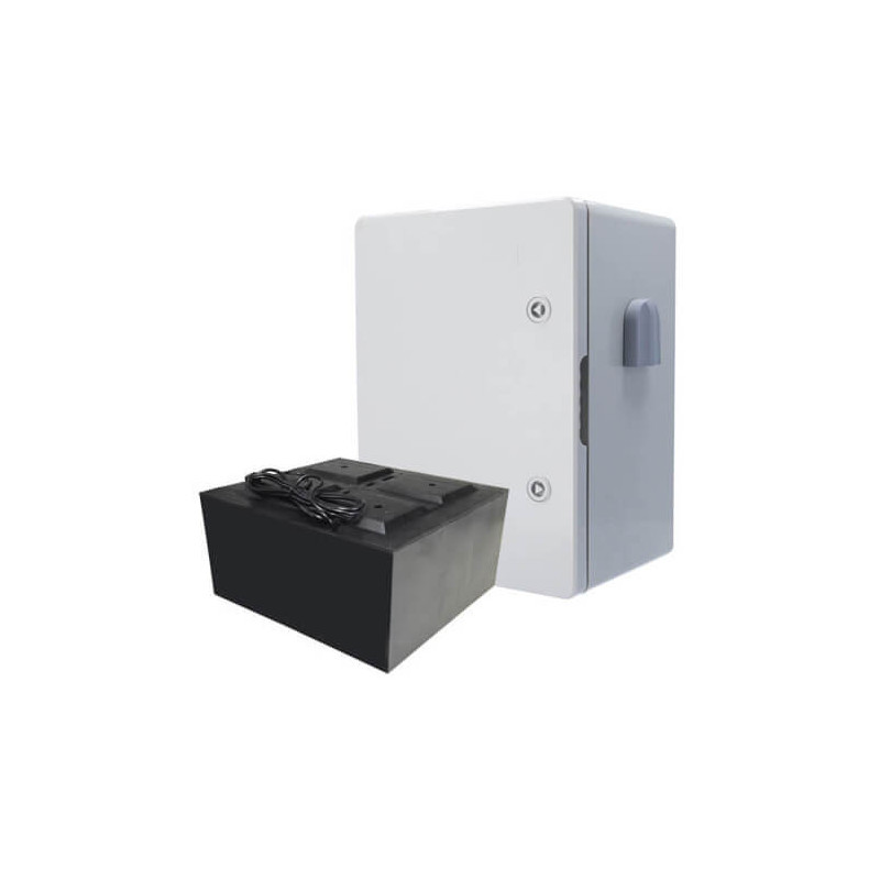 Batería zinc-aire 6V  300Ah BATT-60V-6000WH con armario poliester