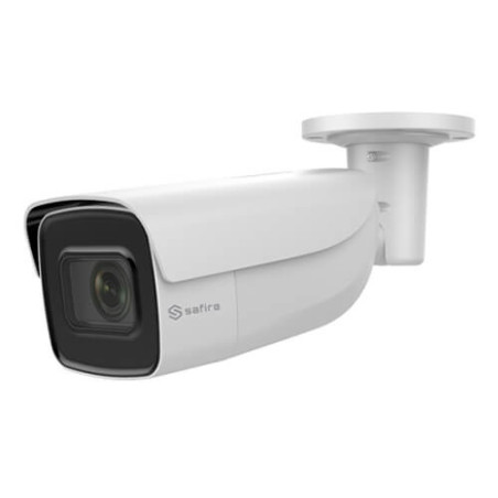 Cámara IP Safire   SF-IPB798ZWA-8P-HV 8MP IR60m 2.8-12mm motorizada H265+ POE SD WDR Audio Alarmas