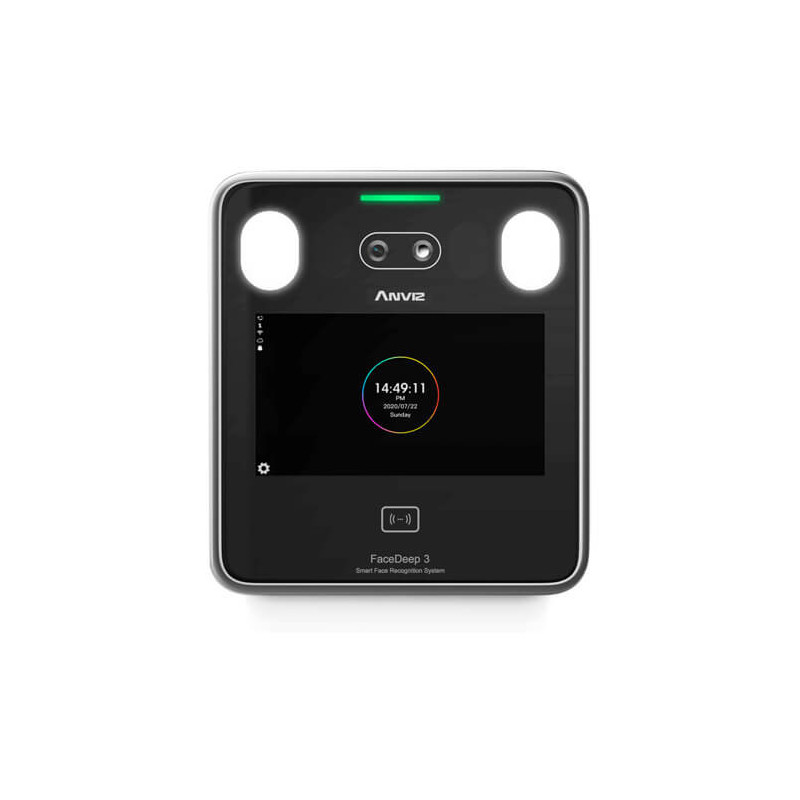 Control de presencia y accesos Anviz FACEDEEP3 reconocimiento facial y mascarilla RFID Wifi Wiegand