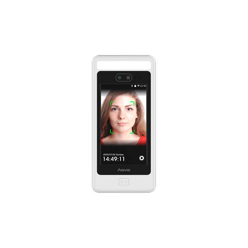 Control de presencia y accesos Anviz FACEDEEP5 reconocimiento facial y mascarilla RFID Wifi Wiegand IP65