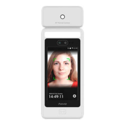 Control de presencia y accesos Anviz FACEDEEP5-IRT reconocimiento facial mascarilla y fiebre RFID Wifi Wiegand