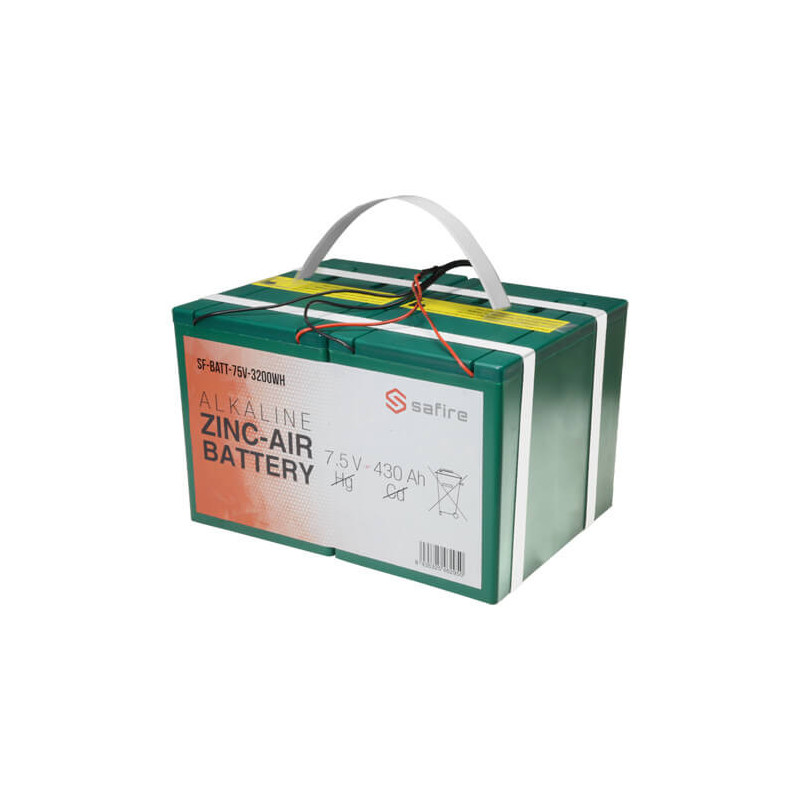 Batería zinc-aire  7.5V  430Ah BATT-75V-3200WH
