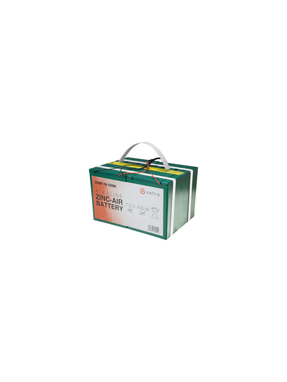 Batería zinc-aire  7.5V  430Ah BATT-75V-3200WH
