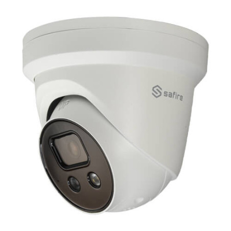 Domo IP Safire     SF-IPT838CWHA-4U-AI2 4MP Luz30m 2.8mm H265+ POE SD WDR Audio TrueSense2