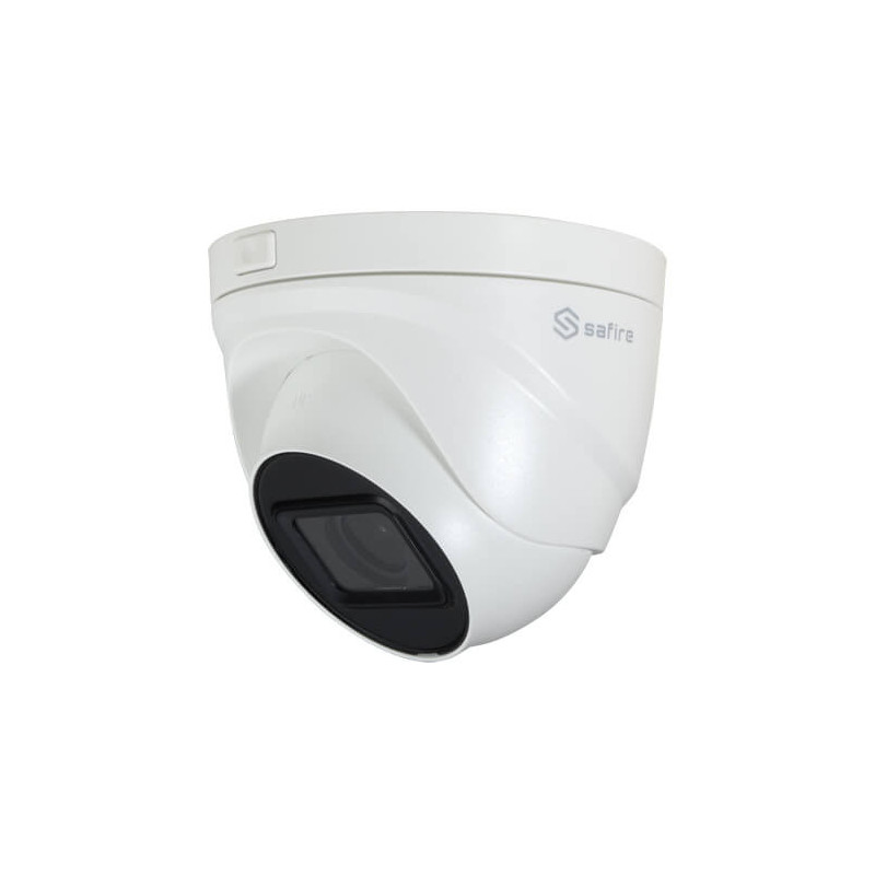 Domo IP Safire   SF-IPT855ZW-4E 4MP IR30m 2.8-12mm motorizada H265+ POE SD WDR Audio Alarmas