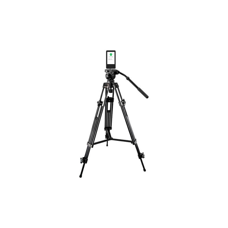 Control de accesos GREENPASS-QR-TRIPOD pasaporte COVID con tripode