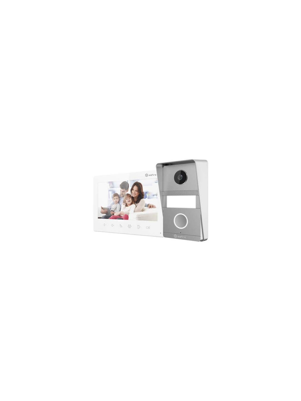 Kit videoportero 2 hilos Safire SF-VIK007-S-2ANALOG con placa de 2MP para superfície