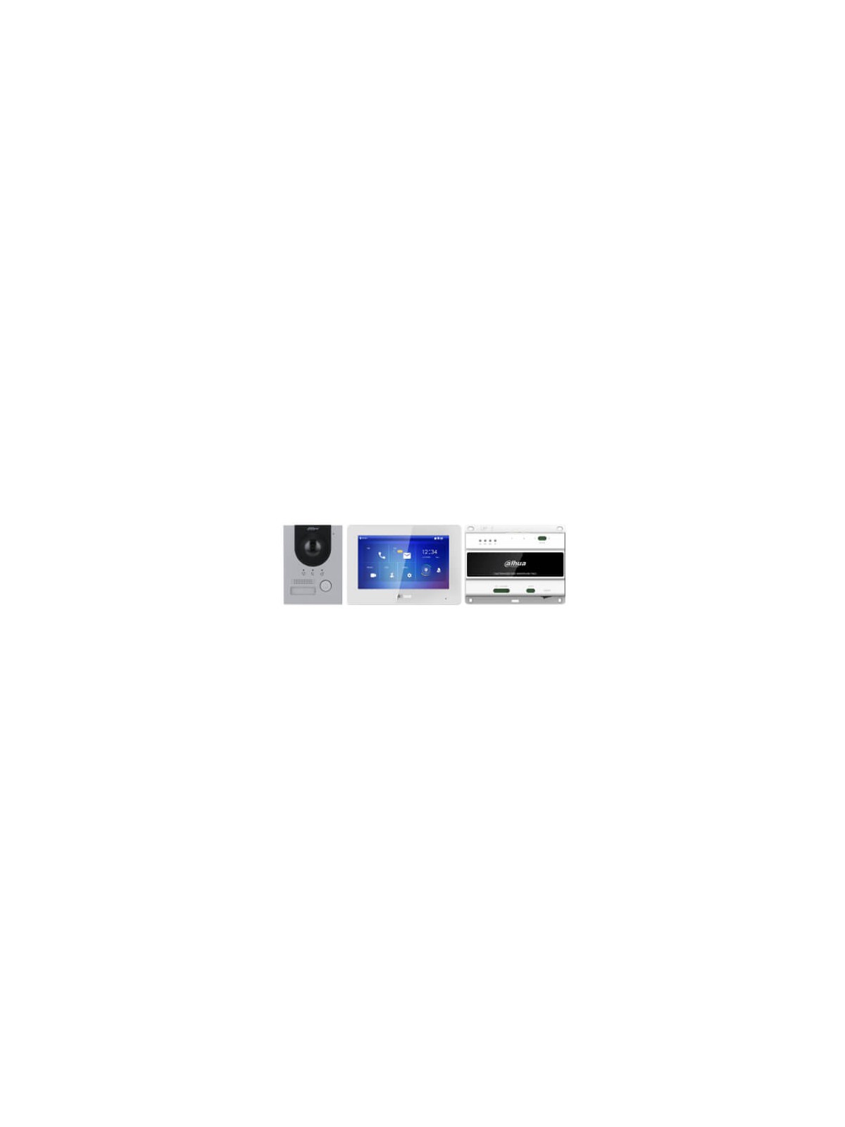 Kit videoportero 2 hilos Dahua con cámara 2MP DHI-KTD01-F para empotrar