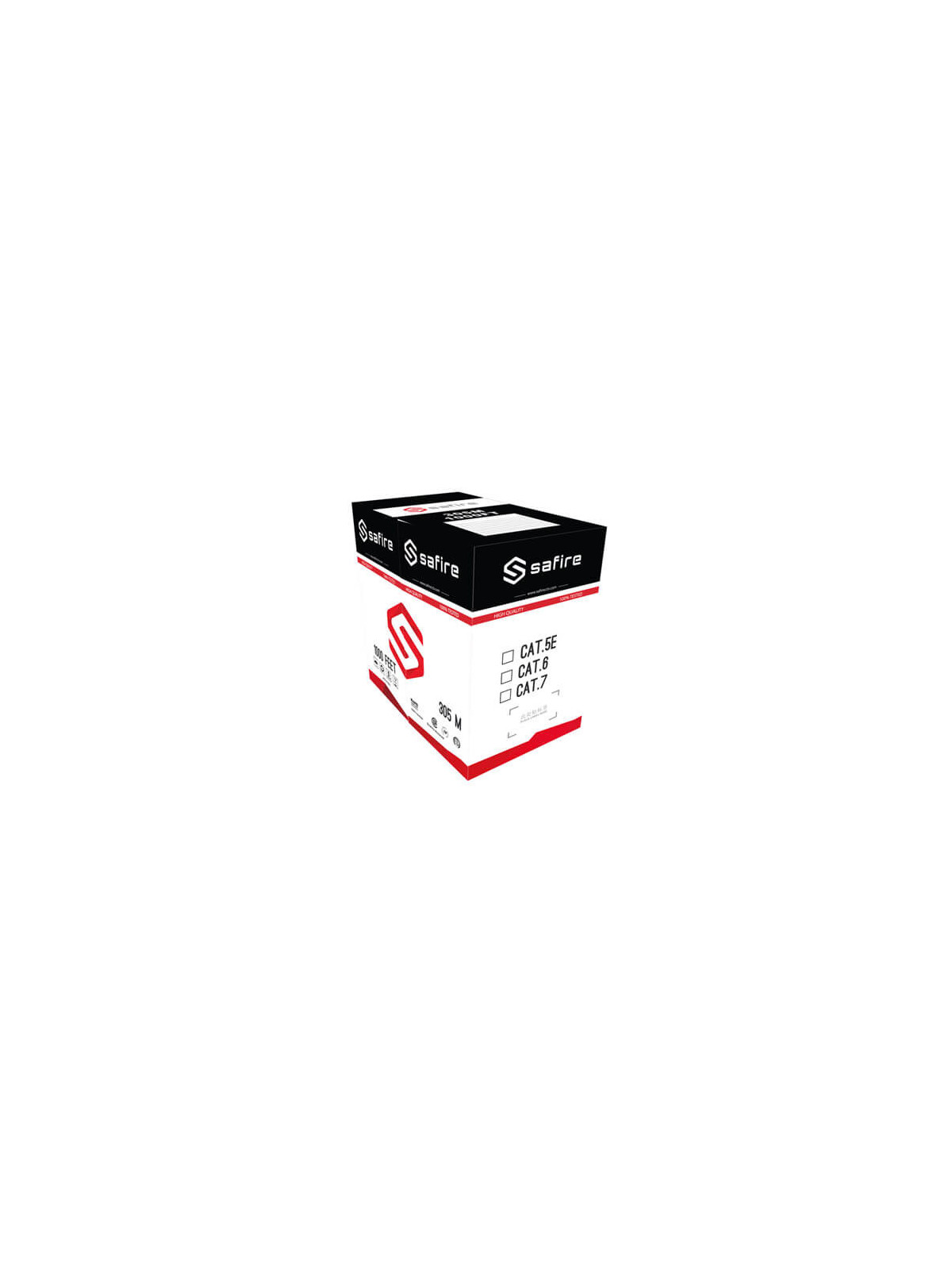 Bobina cable de red  UTP Cat6 8xCCA 24AWG Libre de halógenos