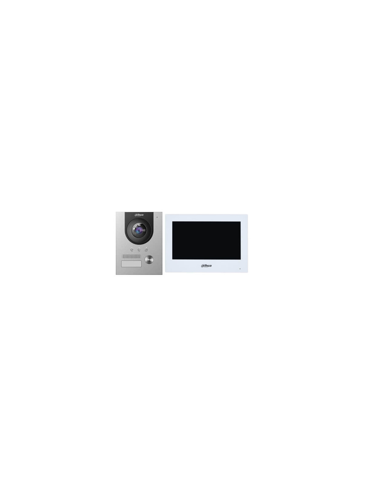 Kit videoportero 2 hilos Dahua con cámara 2MP DHI-KTD02-F para empotrar