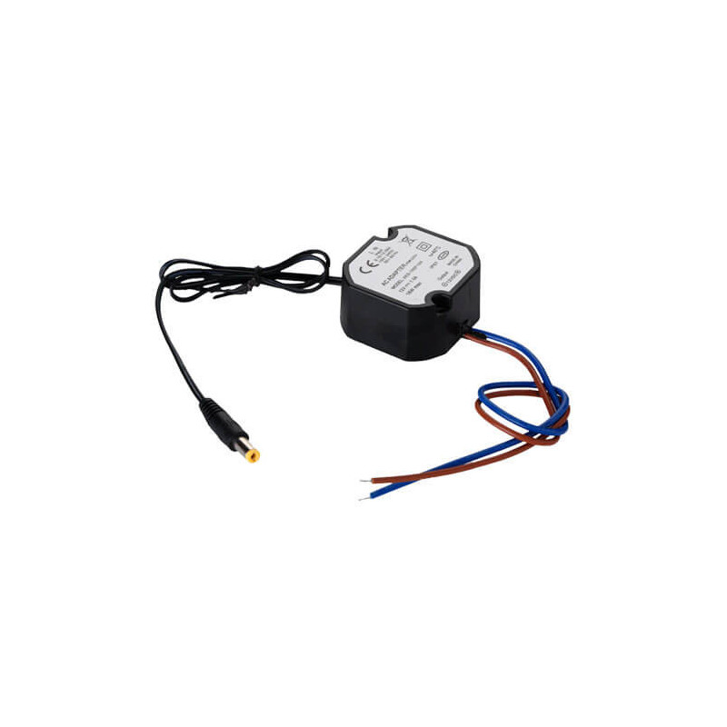 Fuente de alimentación (transformador) 12VDC      1A (12W) IP67 DC1210-W