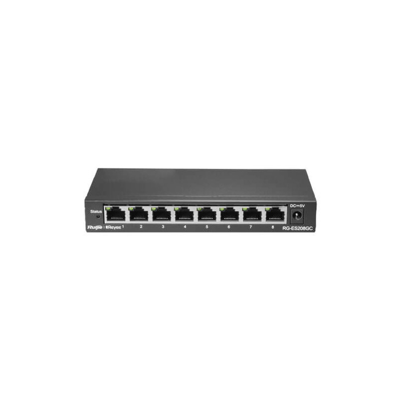 Switch  Reyee RG-ES208GC 8-port RJ45 10/100/1000M gestionable