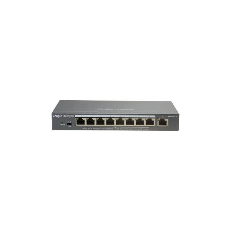 Switch Reyee RG-ES209GC-P 9-port 10/100/1000M POEx8 120W Gestionable