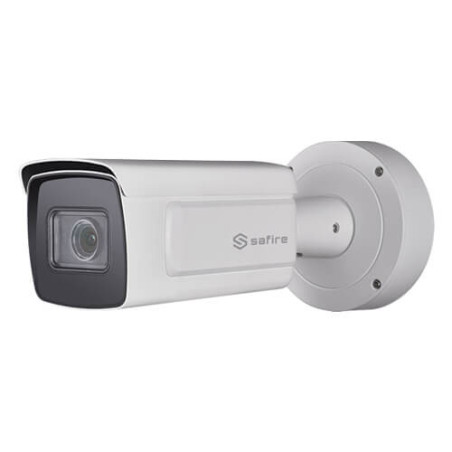 Cámara LPR IP Safire  SF-IPB778Z-2YLPR-AI-0832 2MP IR100m 8-32mm motorizada H265+ POE SD WDR LPR Audio Alarmas