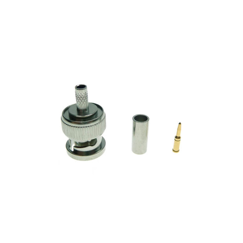 Conector BNC para crimpar cable RG174