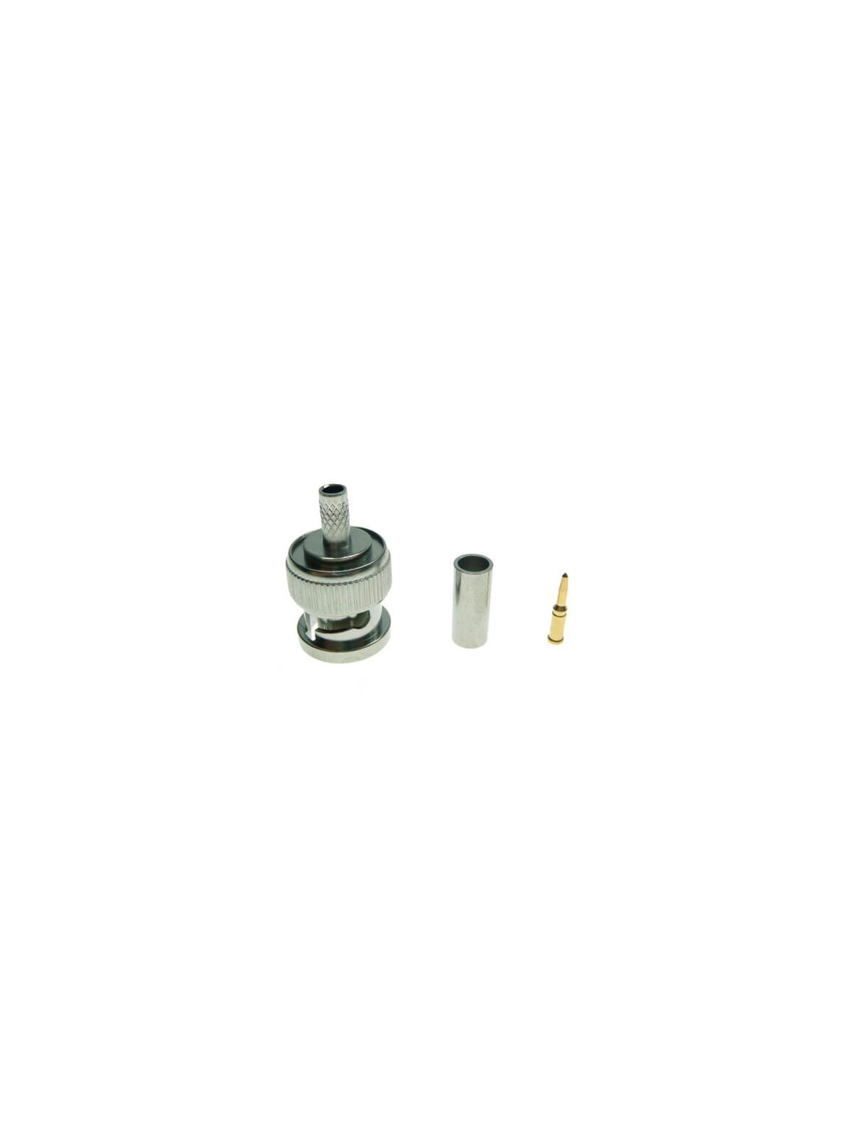 Conector BNC para crimpar cable RG174