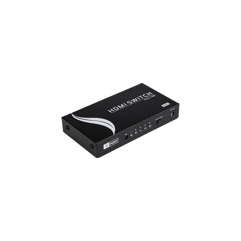 Switch HDMI 5 entradas 4K (5x1) con mando (HDMI-SWITCH-5-1-4K)