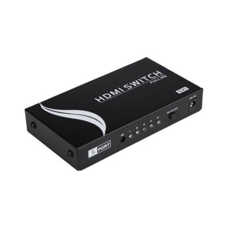 Switch HDMI 5 entradas 4K (5x1) con mando (HDMI-SWITCH-5-1-4K)