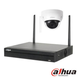 Kit videovigilancia wifi 2 cámaras IP Dahua  K22 2MP disco duro 1Tb