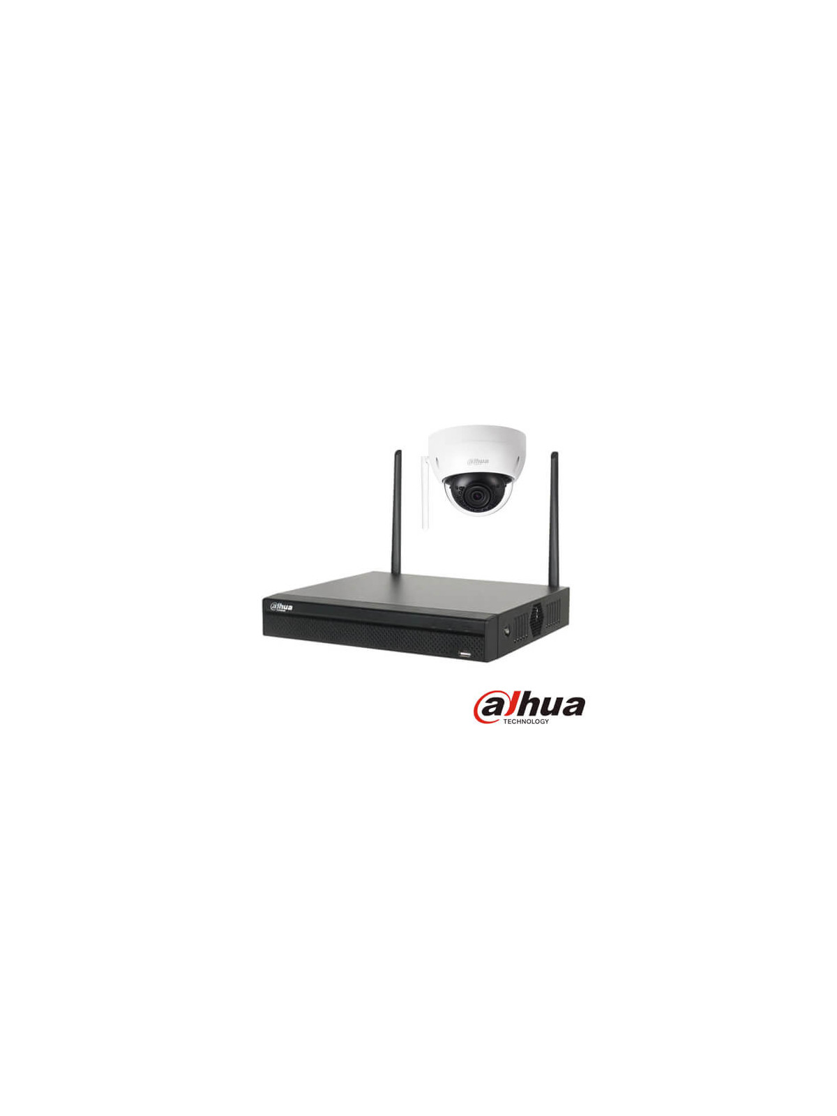 Kit videovigilancia wifi 2 cámaras IP Dahua  K22 2MP disco duro 1Tb