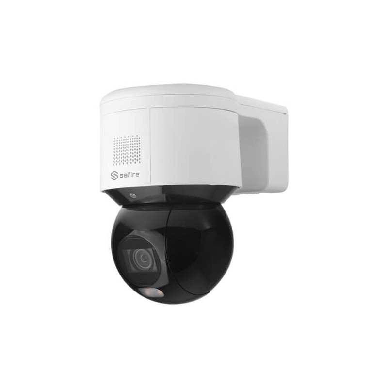 Domo PTZ IP  Safire SF-IPPT470ZWA-4PS-AI 4MP IR50m 2.8-12mm Zoom4x H265+ POE SD WDR Audio Alarmas