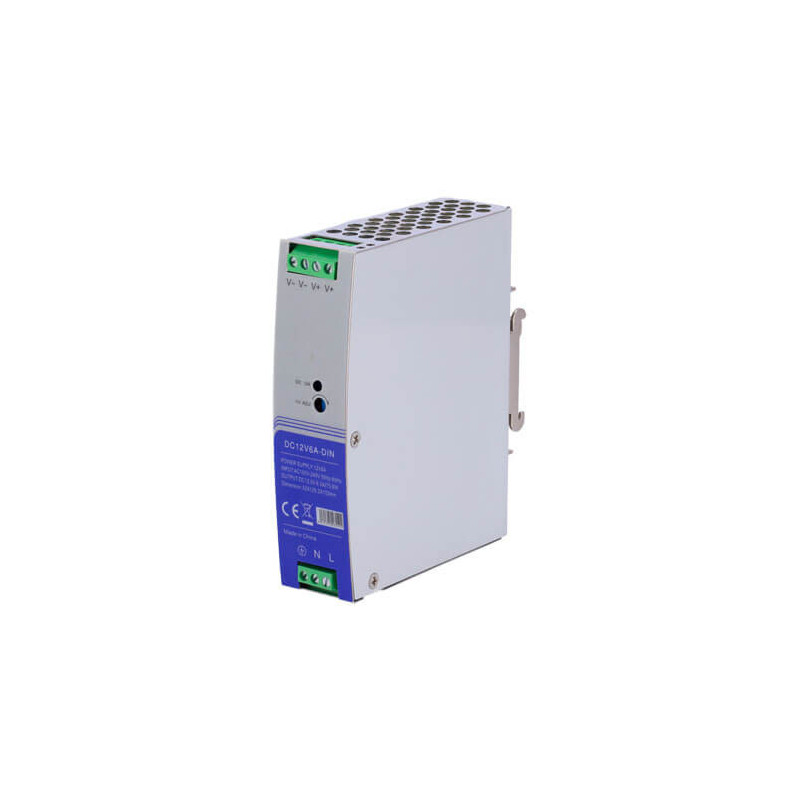 Fuente de alimentación carril DIN 12VDC   6A (75W) DC12V6A-DIN