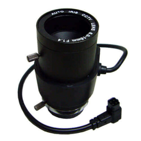 Óptica varifocal auto iris para cámara  6 - 16mm 2MP SSV0616GNB