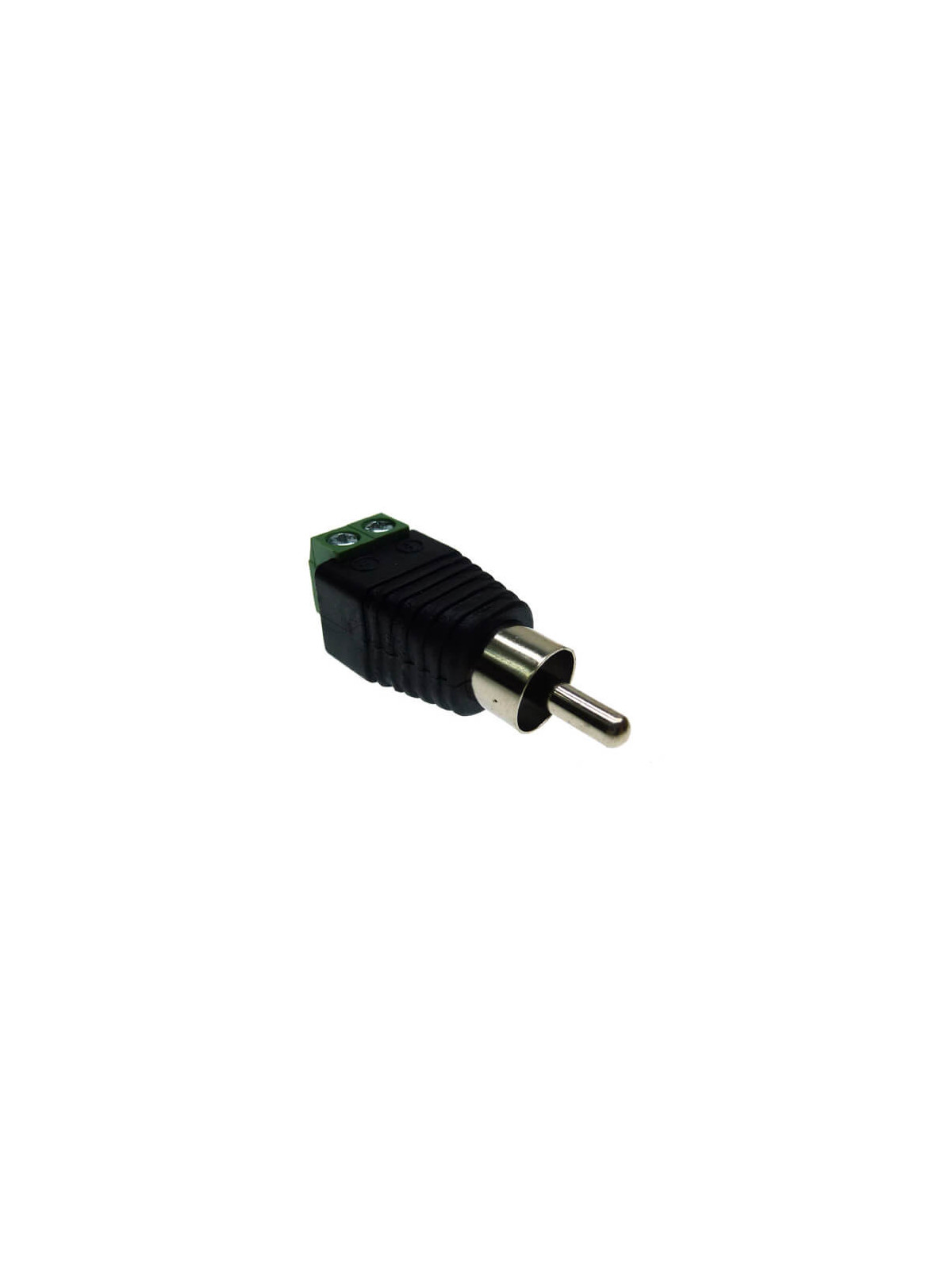 Conector RCA con salida +/- de dos terminales