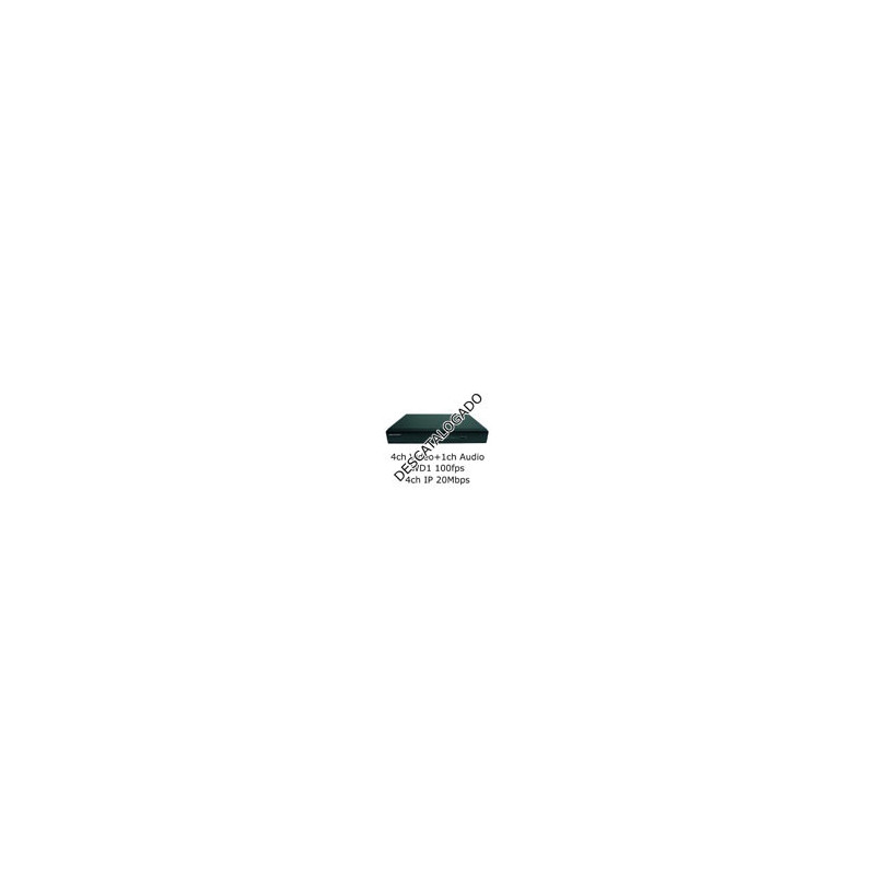 Grabador Hibrido Hikvision DS-7604HI-ST/A 4ch Video (WD1 100fps) 1ch Audio 4ch IP 20Mbps H264 VGA HDMI SATA Alarmas