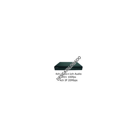 Grabador Hibrido Hikvision DS-7604HI-ST/A 4ch Video (WD1 100fps) 1ch Audio 4ch IP 20Mbps H264 VGA HDMI SATA Alarmas