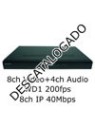 Grabador Hibrido Hikvision DS-7608HI-ST/A 8ch Video (WD1 200fps) 4ch Audio 8ch IP 40Mbps H264 VGA HDMI SATAx2 Alarmas