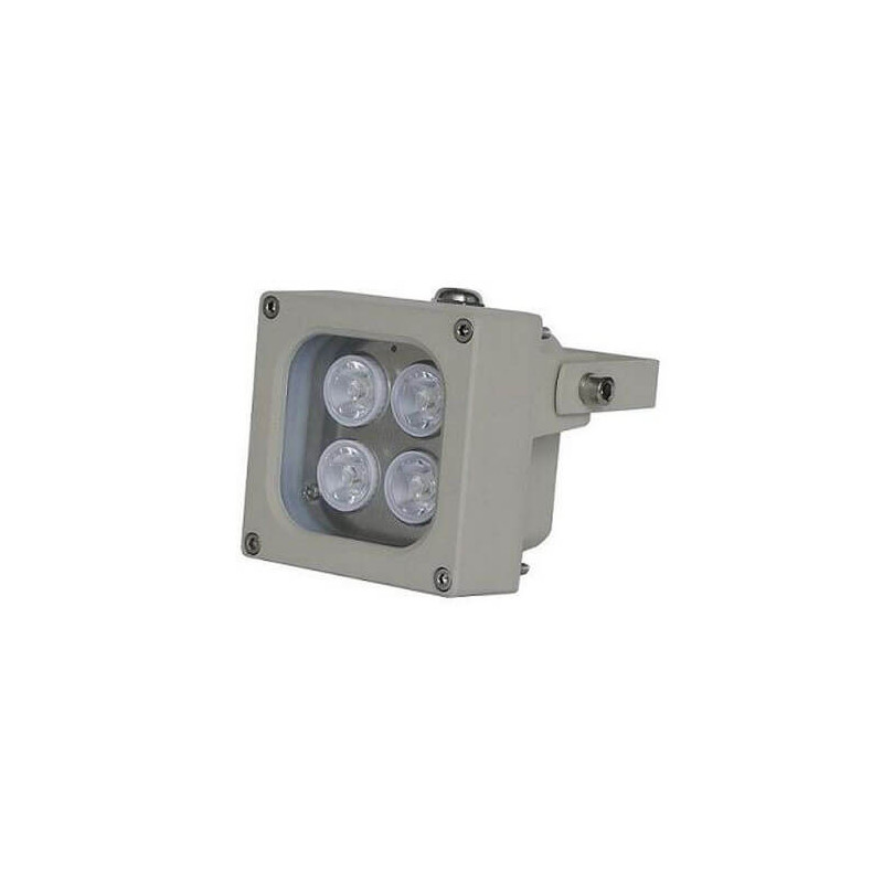 Foco infrarrojos array     S04D-90-A-IR 4 leds 45 metros 90º 220VAC