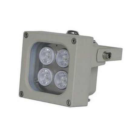 Foco infrarrojos array     S04D-90-A-IR 4 leds 45 metros 90º 220VAC