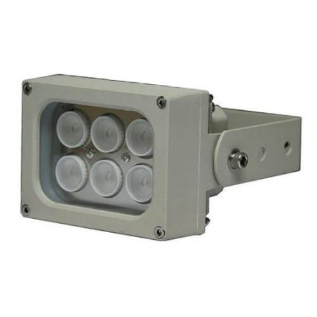 Foco infrarrojos array     S06D-90-A-IR 6 leds 60 metros 90º 220VAC