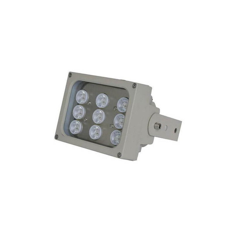 Foco infrarrojos array     S09D-90-A-IR 9 leds 90 metros 90º 220VAC
