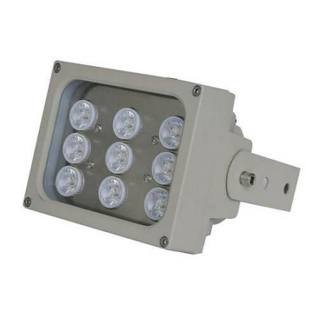 Foco infrarrojos array     S09D-90-A-IR 9 leds 90 metros 90º 220VAC