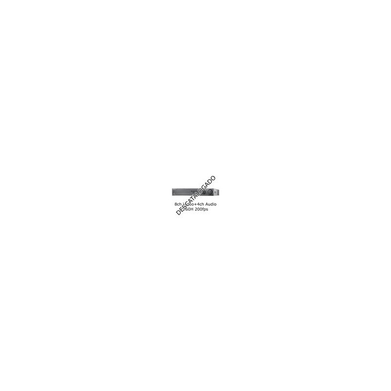 Grabador DVR Hikvision DS-7308HWI-SH 8ch Video (960H 200fps) 4ch Audio H264 VGA HDMI Lan SATAx4 Alarmas