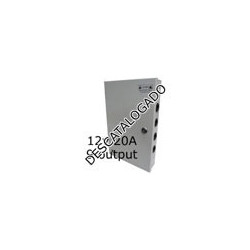 Fuente de alimentación para pared 12VDC 20A (240W)  9 salidas