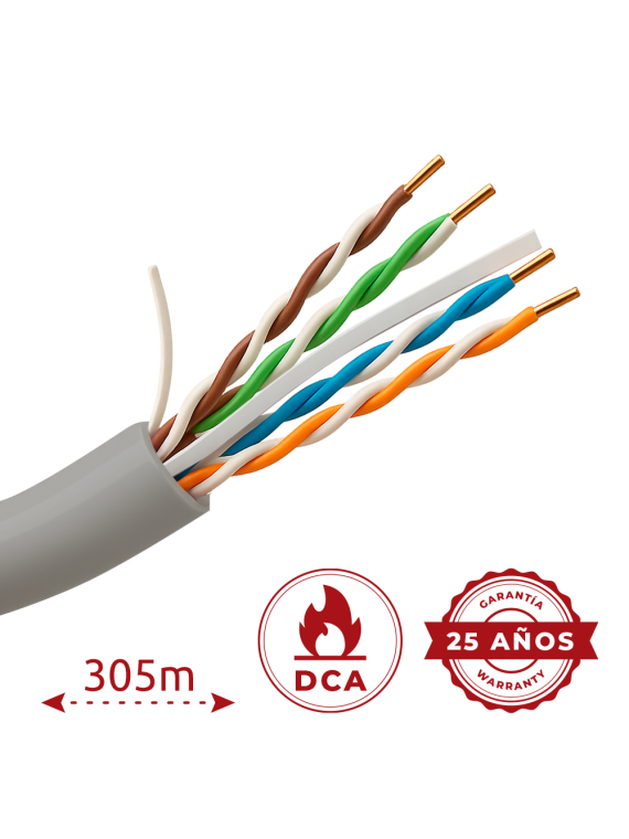 UV-UTP6-300-BC24AWG-DCA-B-W