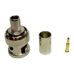 Conector BNC para crimpar cable RG59