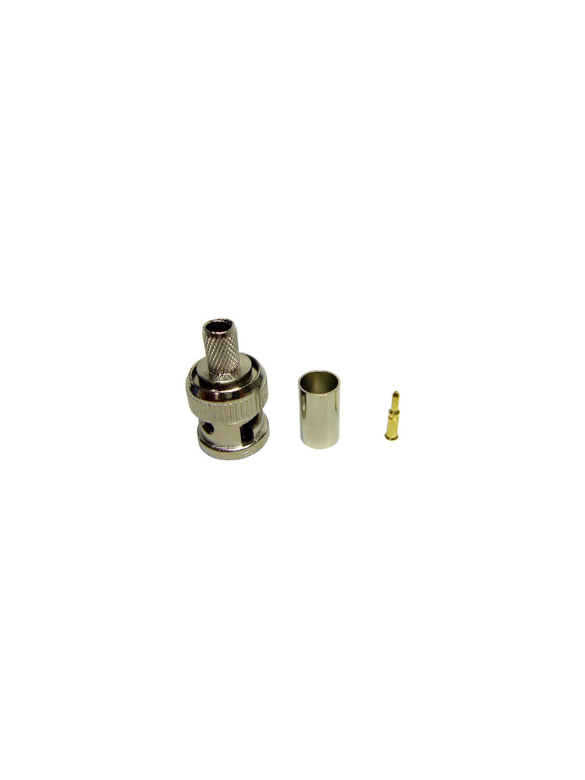 Conector BNC para crimpar cable RG59