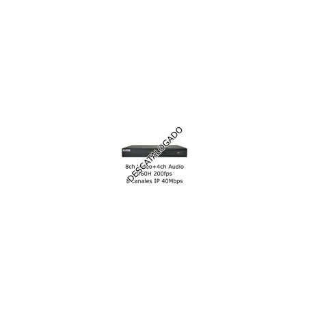 Grabador Hibrido Safire HVR6208-H 8ch Video (960H 200fps) 4ch Audio 8ch IP 40Mbps H264 VGA HDMI SATAx2 Alarmas