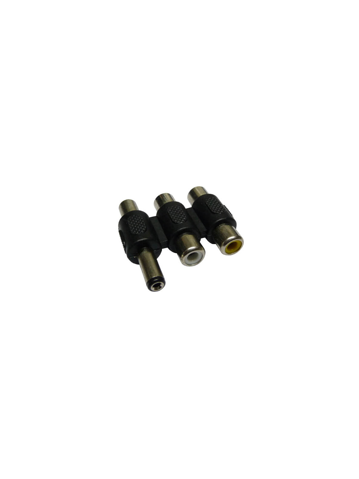 Enlace triple RCA y alimentación