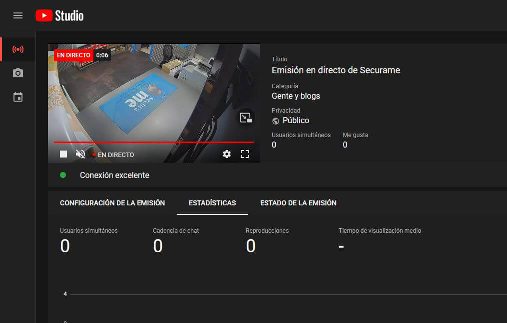 Como emitir en directo en Youtube una IP Hikvision -