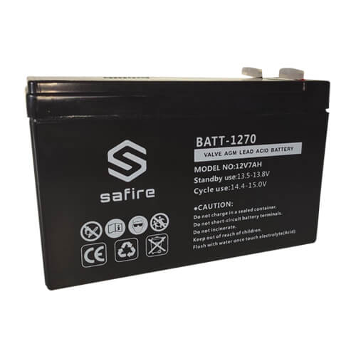 Batería recargable de plomo ácido AGM 12V 7A Safire BATT1270