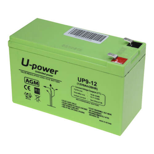 Batería recargable de plomo ácido AGM 12V 9A Upower BAT1290-U