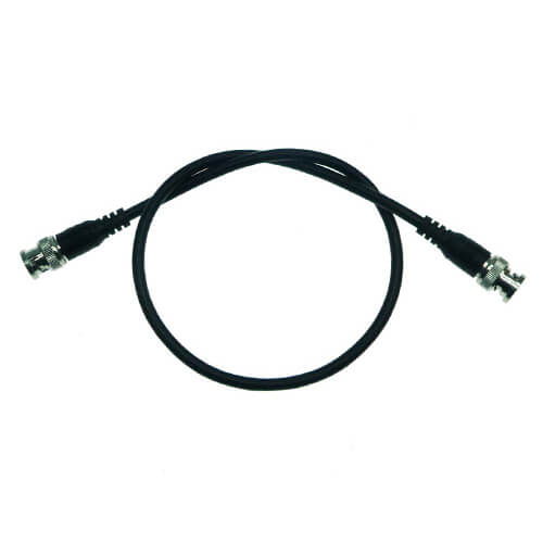 Cable alargo coaxial RG58 BNC negro (0.5m)